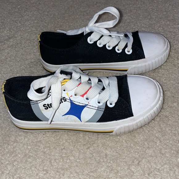Very Cute Youth Girls Size 11/12 Steelers Tennis Shoes🖤💛Bundle and Save🖤💛 - Picture 4 of 7